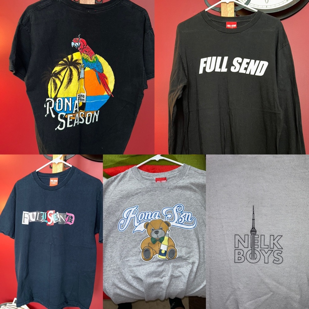 5 Large Limited Edition Nelk Boys Tees